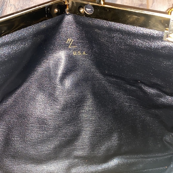 Vintage HL Harry Levine Burgundy Leather Clutch - Picture 8 of 16